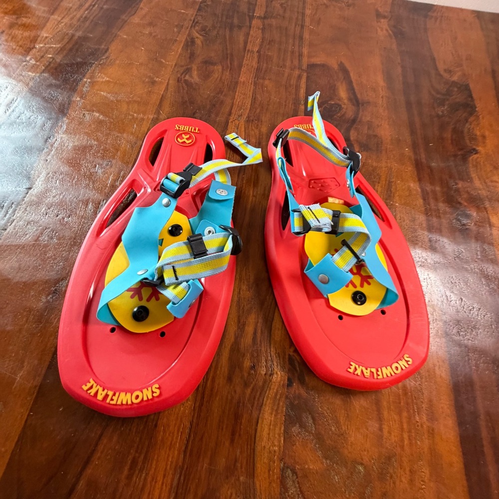 Tubbs Snowflake Kids Snowshoes Red Yellow Blue Youth Winter Outdoor Gear